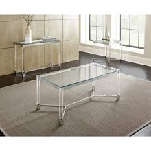 Greyson Living Tamina 47-Inch Contemporary Glass Top Coffee Table