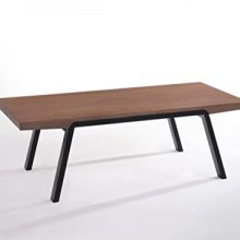 Walnut Wood Living Room Rectangle Coffee Table