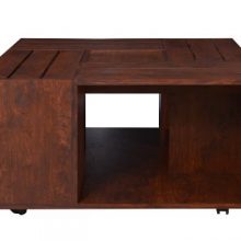 ioHOMES Trenton Crate Coffee Table, Vintage Walnut