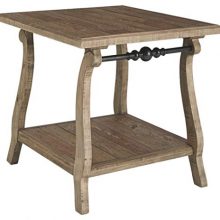 Dazzelton Casual Rectangular End Table - Two-tone