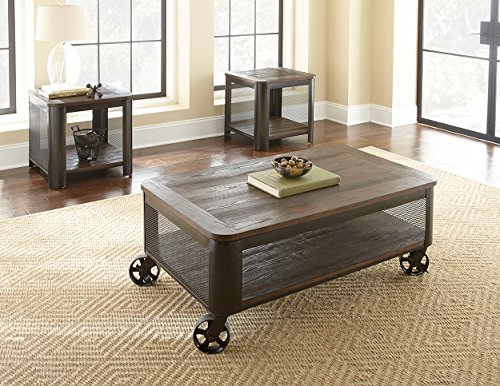 Steve Silver Barrow Lift Top Coffee Table with Casters in Mocha