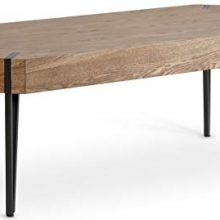 HILLENBRAND & CO Rustic Coffee Table Oak Wood Veneer Finish.