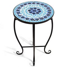 Giantex Mosaic Round Coffee Table