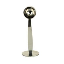 MOMU Accessories Coffee Scoop With Stand Silver Kitchen Tools Measure Tamper Stamp Powder Press Tamping Stainless Steel Tea Spoon