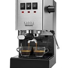 Gaggia RI9380/46 Classic Pro Espresso Machine, Solid, Brushed Stainless Steel
