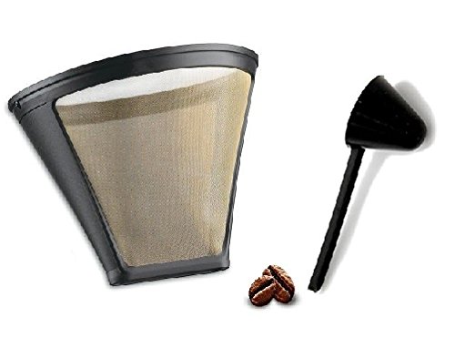 Replacement Permanent Coffee filter GTF-4 Gold Tone Filter for DCC-450 Coffee Maker with Large Coffee Scoop