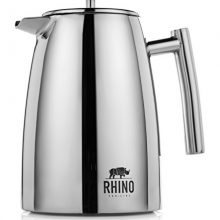 Premium Coffee French Press W/ BONUS Coffee/Tea Scoop - Superior 18/10 Stainless Steel & Double Wall Insulation - The Best 1 Liter Coffee & Tea Maker - The Perfect Brew, Every Time