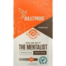 Bulletproof The Mentalist Whole Bean Coffee - Premium Gourmet Medium Dark Roast Organic Beans, Rainforest Alliance certified, Clean Upgraded Whole Bean.