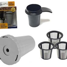 GoldTone Brand Reusable Single Serve Starter Kit for Keurig Includes - (1) My K-Cup Filter Housing, (3) Reusable K-Cup Filter, (1) 1 OZ Coffee Scoop - BPA Free