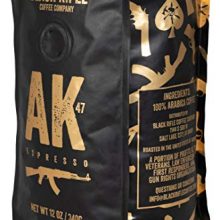 Black Rifle Coffee Company AK-47 Dark Roast Whole Bean Coffee, 12 Ounce Bag