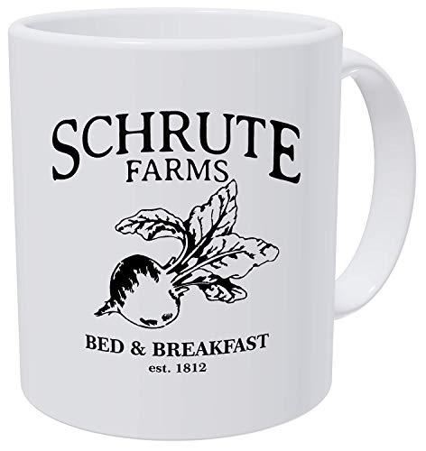 Grafeeks Schrute Farms, Bed And Breakfast Est. 1992, Office 11 Ounces Funny White Coffee Mug