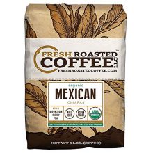 Fresh Roasted Coffee LLC, Organic Mexican Chiapas Coffee, USDA Organic, Medium Roast, Whole Bean, 5 Pound Bag