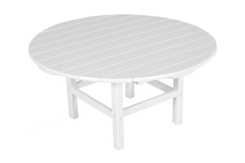 POLYWOOD RCT38WH Round 38" Conversation Table, White