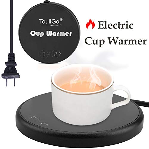 Coffee Warmer,Coffee Mug Warmer,Smart Coffee Warmer,Electric Beverage Warmer,With Two Temperature Settings,Best Gift Idea, Office/Home Use Electric Cup Beverage Plate, Water,Milk (Coffee Warmer-Black)