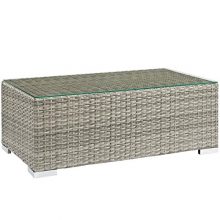 Modway EEI-2691-LGR Outdoor Patio Coffee Table, Light Gray
