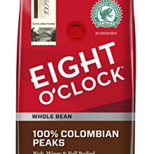 Eight O'Clock Whole Bean Coffee, 100% Colombian Peaks, 22 Ounce (Pack of 1)