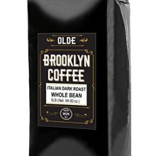 ITALIAN Dark Roast Whole bean - 5 LB Extra Strong Coffee - The World's Strongest Coffee Beans | Classic Black Coffee, Breakfast, House Gourmet, Italian Espresso- Roasted in New York