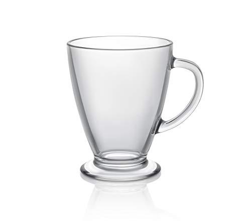 clear glass coffee cups