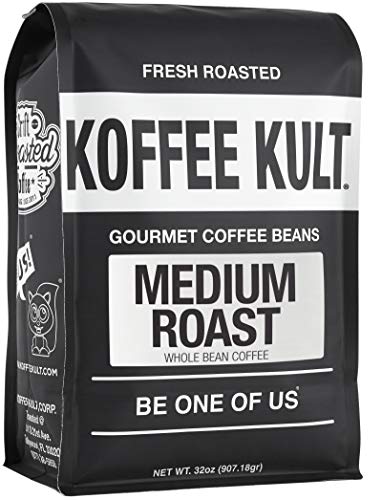 Koffee Kult - Medium Roast Coffee Beans, Whole Bean Coffee, 32oz