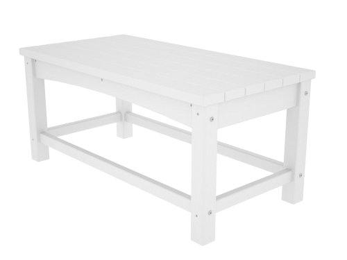 Polywood CLT1836WH Club Coffee Table White