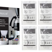 Urnex Dezcal Coffee and Espresso Descaler and Cleaner - 4 Uses - Activated Scale Remover Use with Home Coffee Brewers Espresso Machine Pod Machine Capsule Machine Kettles Garmet Steamers