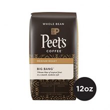 Peet's Coffee Big Bang Medium Roast Whole Bean Coffee, 12 Ounce Bag with Natural Ethiopia