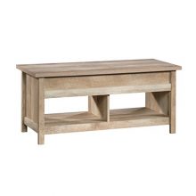Sauder 420336 Cannery Bridge Lift Top Coffee Table, L: 43.15" x W: 19.45" x H: 19.02", Lintel Oak finish