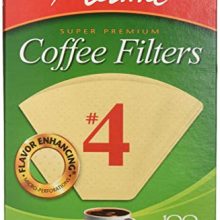 Melitta Cone Coffee Filters, Natural Brown #4, 100 Count (Pack Of 6)