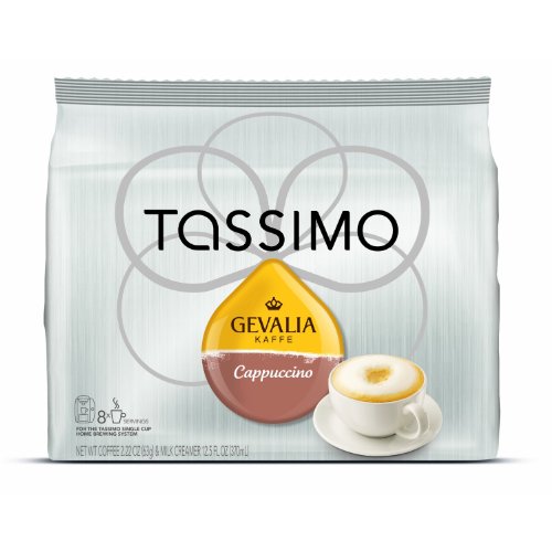 Tassimo Gevalia Cappuccino (BONUS 2-pack with 16 total servings)
