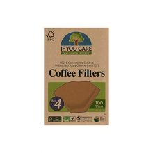 If You Care Unbleached Coffee Filters, #4 cone, 100 count. (J25001)