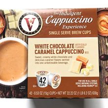 Victor Allen Indulgent White Chocolate Caramel Cappuccino Single Serve Cups - 42 Count