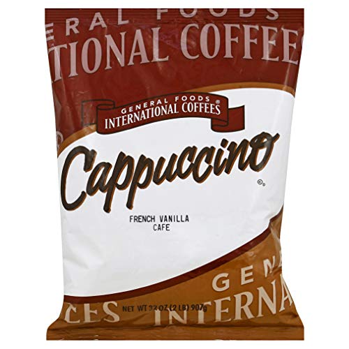 General Foods French Vanilla Cappuccino Bulk Coffee Mix (2 lbs Bags, Pack of 6)