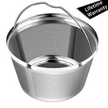Reusable Basket Permanent Coffee Filters, Perfect Fit for 8-12 Cup Mr. coffee, Black and Decker Basket-Style Coffee Maker Filters and Basket Paper Filters(NOT Fit Cuisinart BUNN & Hamilton Beach)