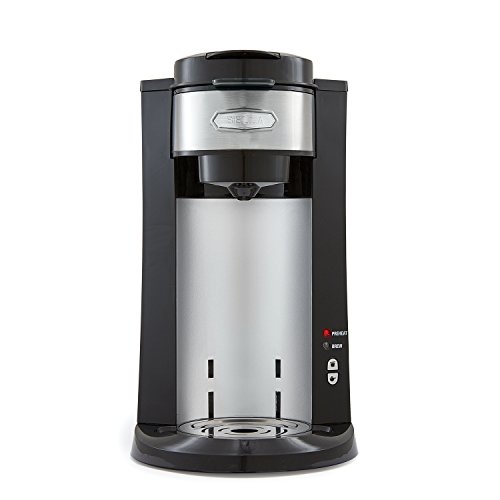 BELLA 14392 Dual Brew Single Serve Coffee Maker, Silver/Black