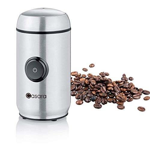 Casara Coffee Grinder - Electric Coffee grinder with Stainless Steel Blades, Blade Coffee Grinder with Powerful Motor for Coffee Beans, Spices, Nuts, Grains, One touch operation Electric Spice Grinder