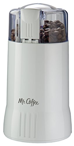 Mr. Coffee Electric Blade Coffee Bean Grinder, White, 1 Speed - IDS55-RB