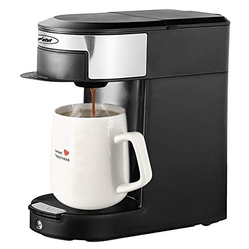 Coffee Maker,Single Serve Coffee Brewer for Coffee Pods and Tea Pods (NOT K-CUP), 1 Cup Hotel & Hospitality Coffeemaker,Black