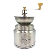 ReaLegend Manual Coffee Grinder Hand Coffee Mill Burr Coffee Grinder with Ceramic Hand Crank - Stainless Steel