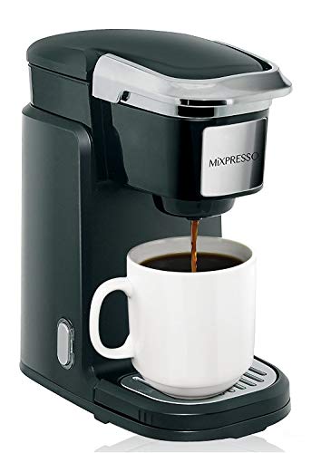 Mixpresso Single Cup Coffee Maker | Personal, Single Serve Coffee Brewer Machine, Compatible With K-Cups