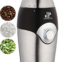 GA Coffee Grinder Electric - Small & Compact Simple Touch Blade Mill - Automatic Grinding Tool Appliance for Whole Coffee Beans, Spices, Herbs & Nuts