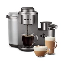 Keurig K-Cafe Special Edition Coffee Maker, Single Serve K-Cup Pod Coffee, Latte and Cappuccino Maker, Comes with Dishwasher Safe Milk Frother, Coffee Shot Capability, Nickel