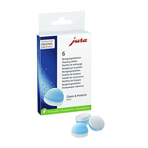 Jura Cleaning Tablets for all Jura Automatic Coffee Centers, 6-Count