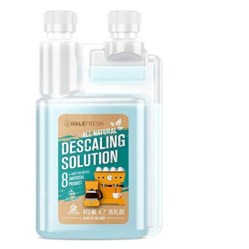 Descaling Solution Coffee Maker Cleaner - Simple All Natural 8 Uses Per Bottle - Universal for Keurig, Ninja, Nespresso, Gagia, Mr Coffee, and Drip, Coffee and Espresso Machines