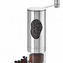 AdHoc Mrs. Bean 7 Inch Hand Held Manual Coffee Grinder, Stainless Steel