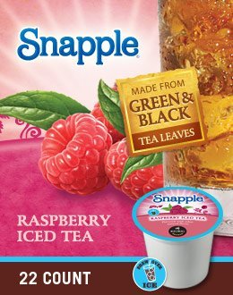 Snapple Raspberry Iced Tea single serve K-Cup pods for Keurig brewers, 88 Count