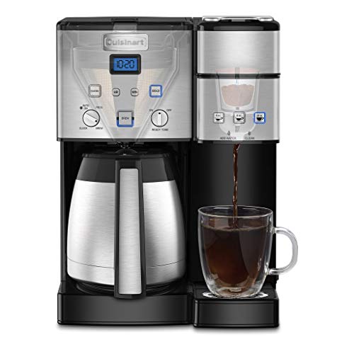 Cuisinart SS-20 Coffee Center 10-Cup Thermal Single-Serve Brewer coffeemaker, Silver