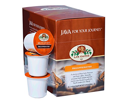 W.B. Law Coffee Decaffeinated Single Serve Cups for Keurig K-cup Brewers (1 pack = 24 pods)