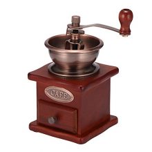 Manual Coffee Grinder, DDSKY Manual Coffee Bean Grinder Vintage Antique Wooden Hand Grinder Coffee Mill Coffee Grinder Roller