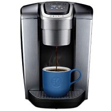 Keurig K-Elite Single-Serve K-Cup Pod Maker with Strength & Temperature Control, Iced Coffee Capability, 12oz Steel Steel Brew Size, Programmable, Brushed Silver (Renewed)