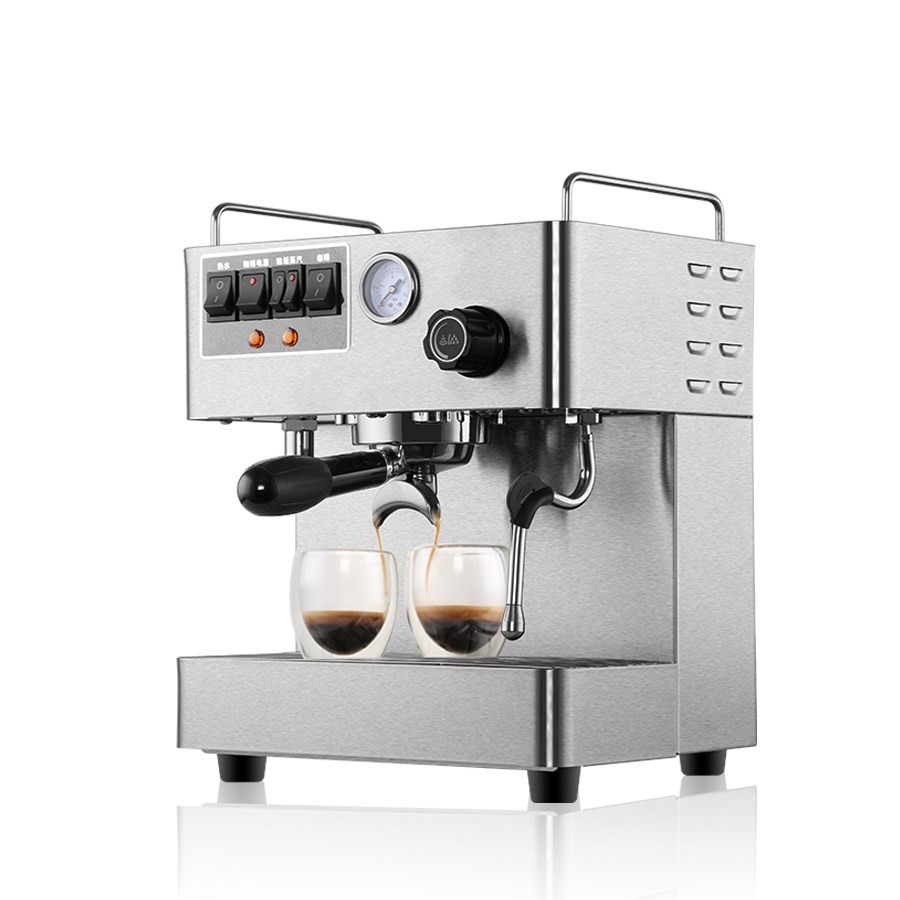 Commerical Espresso Coffee Machine CRM3012 Fully Automatic Stainless Steel Material Coffee Maker 15 Bar Pressure 1.7L Capacity